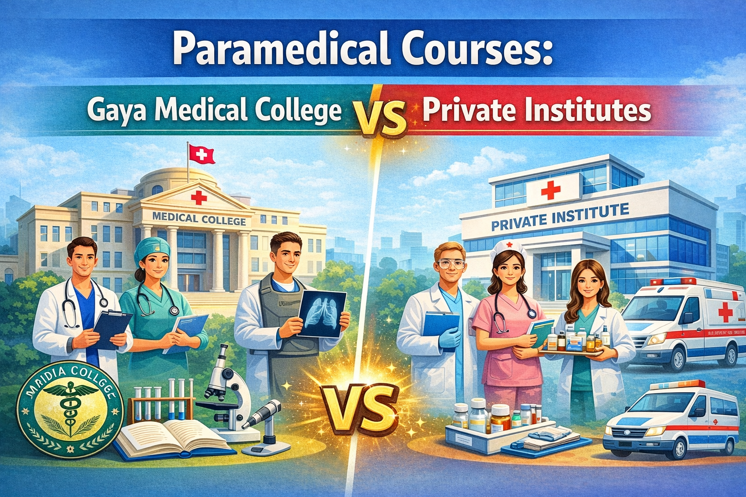 Paramedical Courses: Gaya Medical College vs Private Institutes